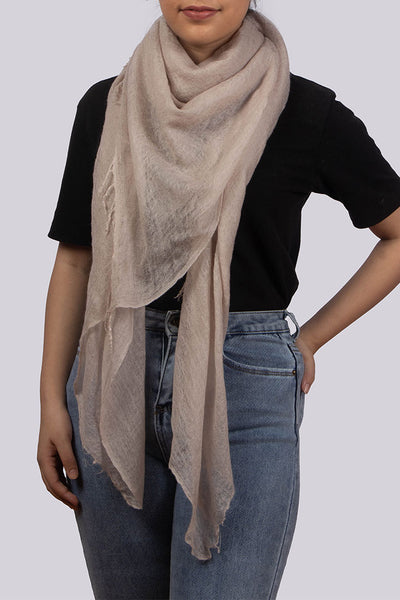 Pearl Gray Cashmere Scarf Women. 100 Percent Pure Light Gray -  Denmark