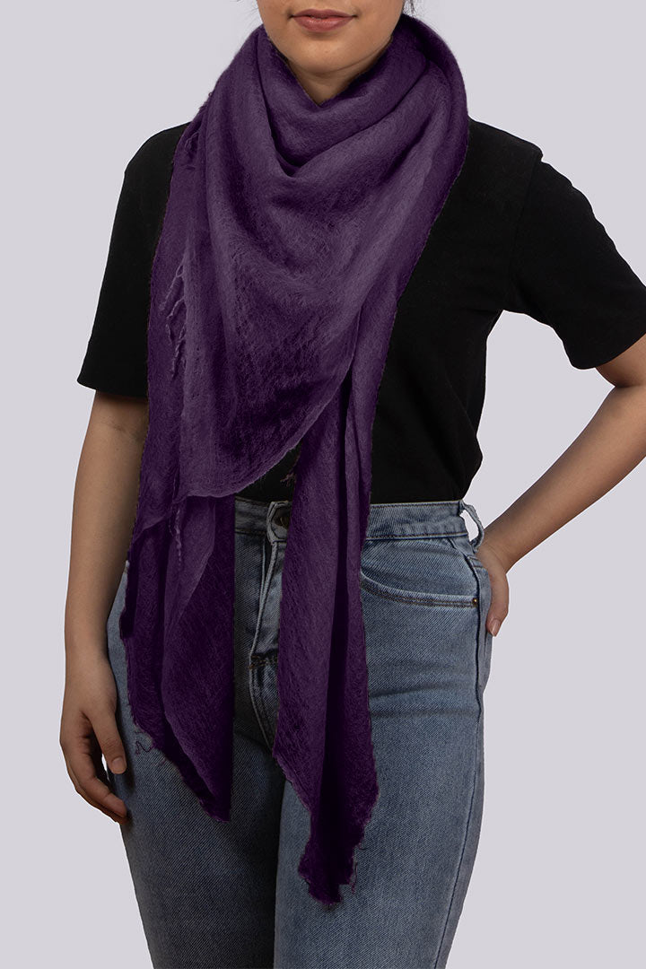 Purple cashmere online scarf